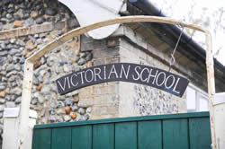 Great Cressingham Victorian School - School sign